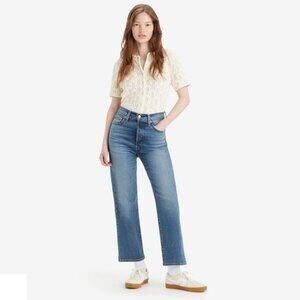Levi's Ribcage High Rise Straight Ankle Jeans 32